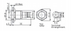 Obraz: PRZYCISK W16F11DR12/S WANDALOODPORNY LED12V CZERWONY STYK3A